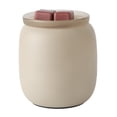 thumbnail image 1 of Mainstays Frosted Glass Wax Melt Warmer, Scent Warmer, Papyrus Beige, 1 of 9