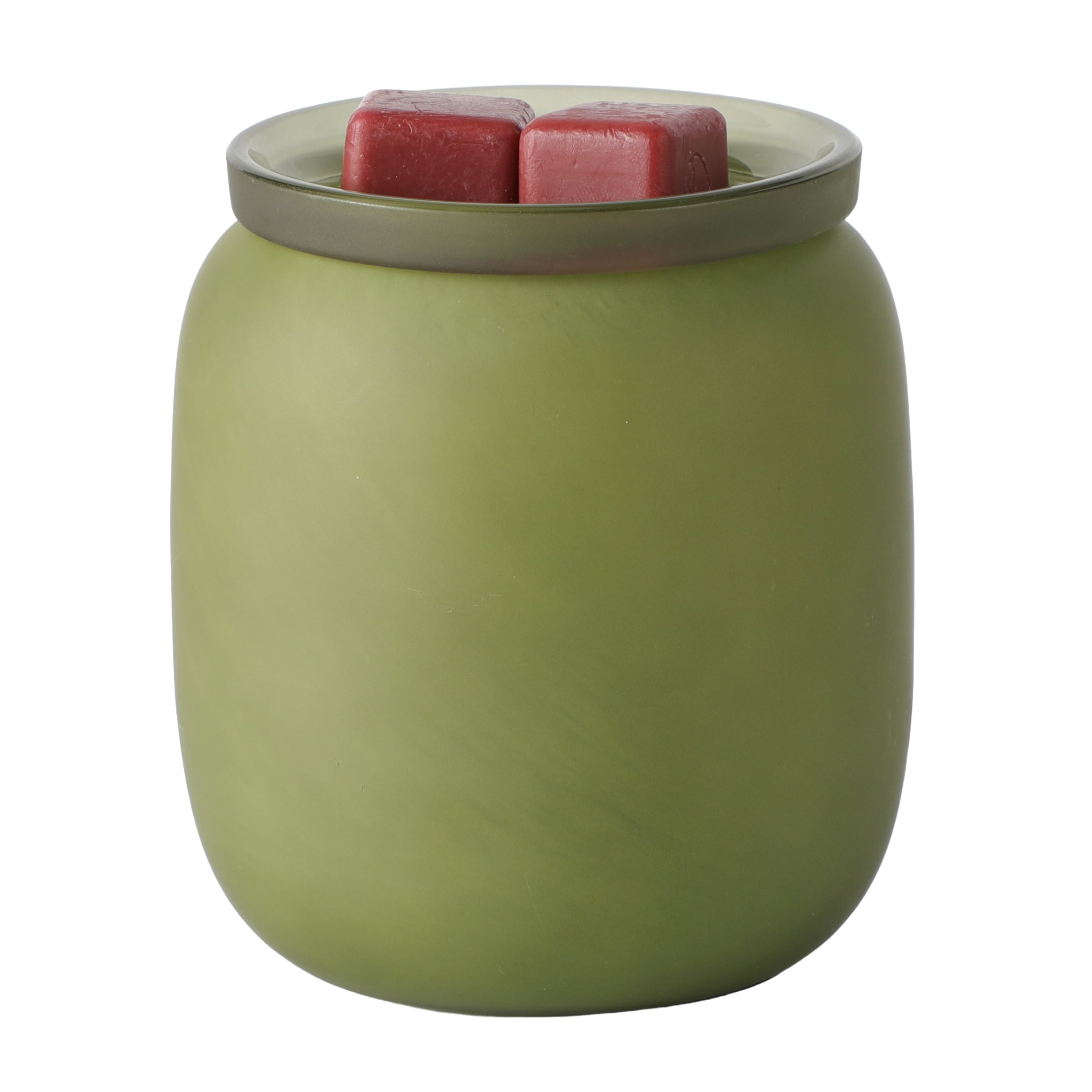 Mainstays Frosted Glass Plug-In Wax Melt Warmer, Scent Warmer, Bay Leaf