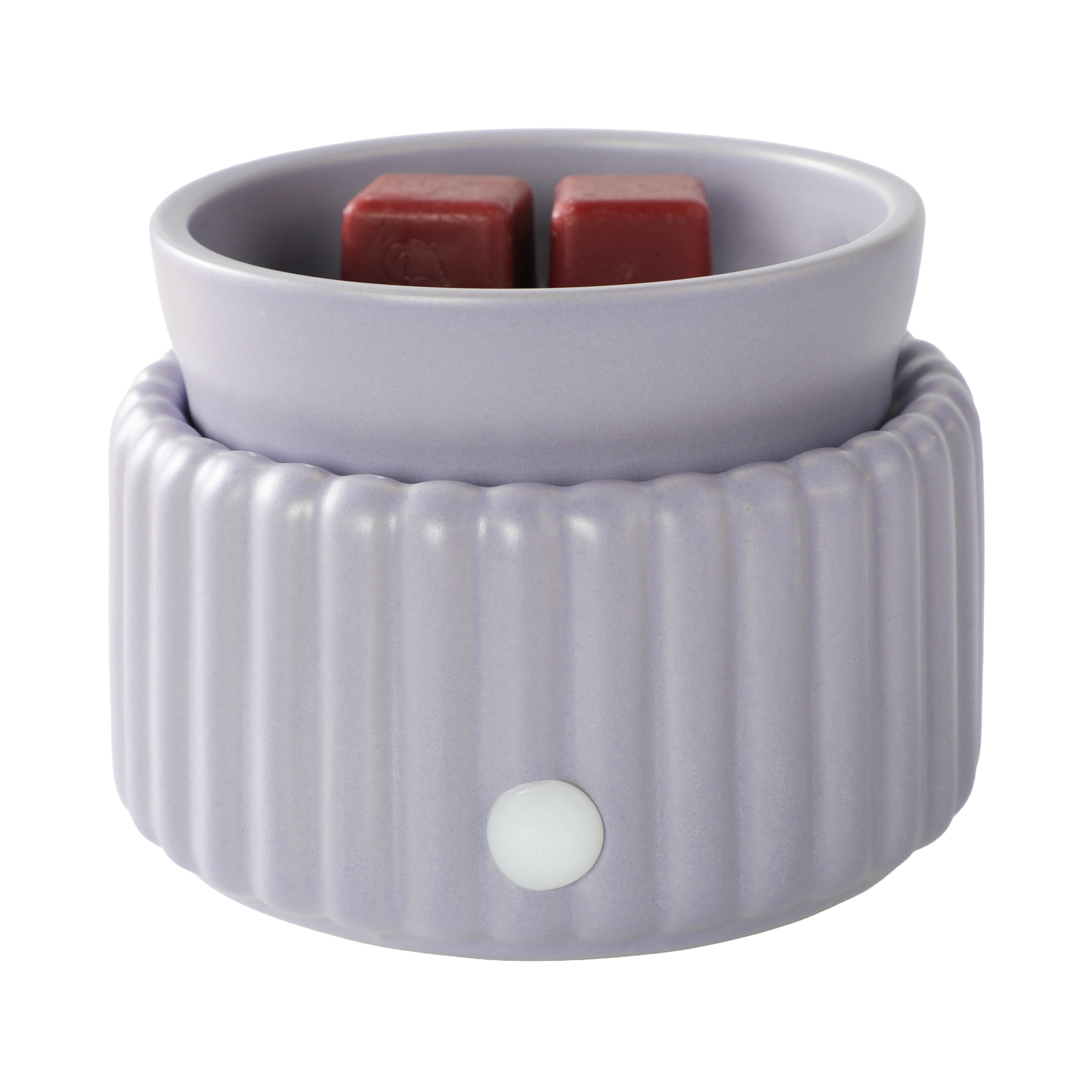 Mainstays Ribbed Ceramic Fragrance Wax Melt Warmer, Placid Blue