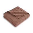 thumbnail image 1 of Mainstays Windowpane Oversized Couch Throw Blanket, Warm Brownie, 50 x 72 in, 1 of 5