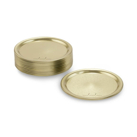 Mainstays Wide Mouth Canning Lids - Airtight Wide Mouth Mason Jar Lids for Canning and Food Preservation