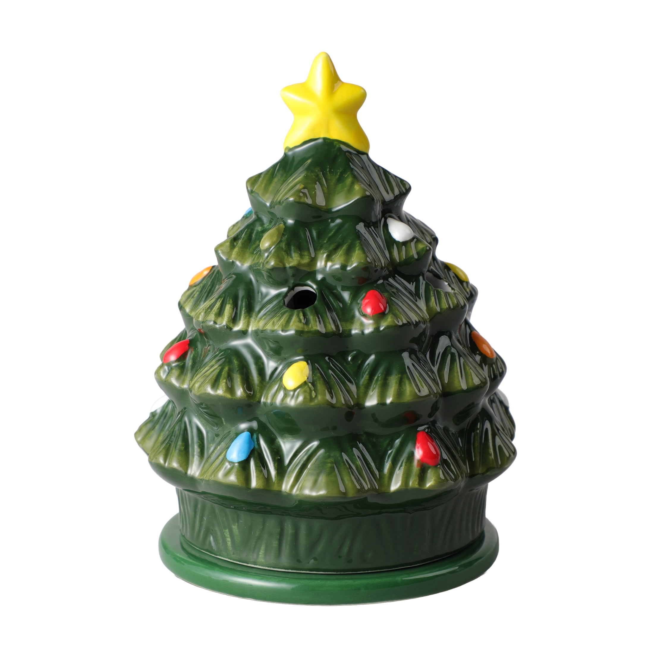 Mainstays Ceramic LED Fragrance Wax Melt Warmer, Christmas Tree