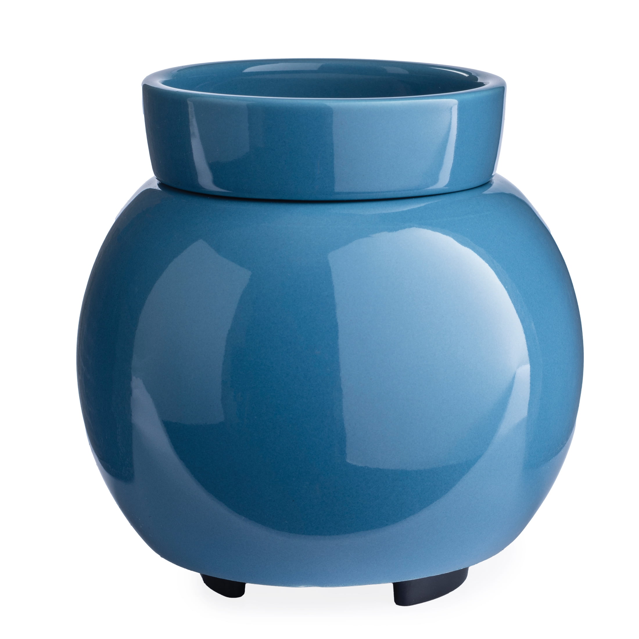 Mainstays Modern Coastal High Gloss Bubble Wax Warmer, Cool Water Blue