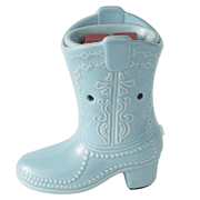 Mainstays Blue Cowgirl Boot Ceramic Fragrance Wax Melt Warmer