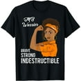 thumbnail image 1 of MS Warrior Indestructible Multiple Sclerosis Awareness Gifts T-Shirt, 1 of 4