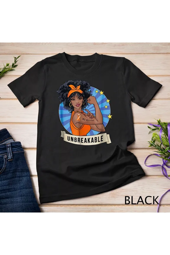MS Warrior Unbreakable Multiple Sclerosis Awareness A1245 Unisex T-Shirt, S-5XL