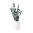 thumbnail image 1 of Mainstays Artificial Green Eucalyptus in White Ceramic Vase, 23", 1 of 7