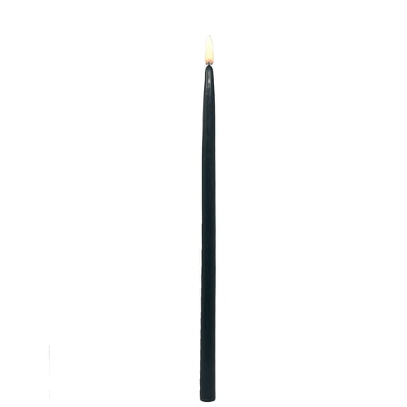 Mainstays Paraffin Wax 16" Taper Candle, Unscented, Black