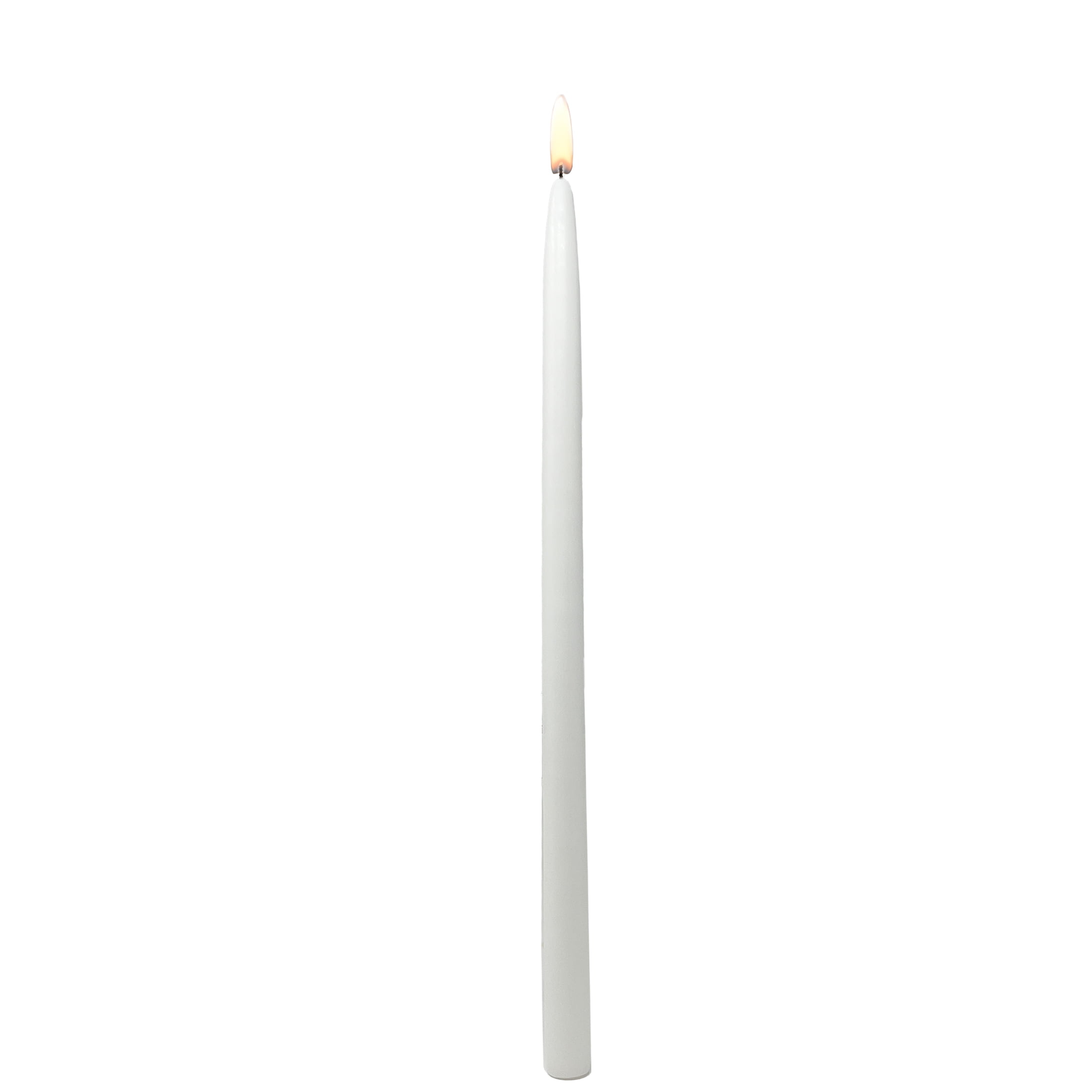 Mainstays Paraffin Wax 16" Taper Candle, Unscented, White