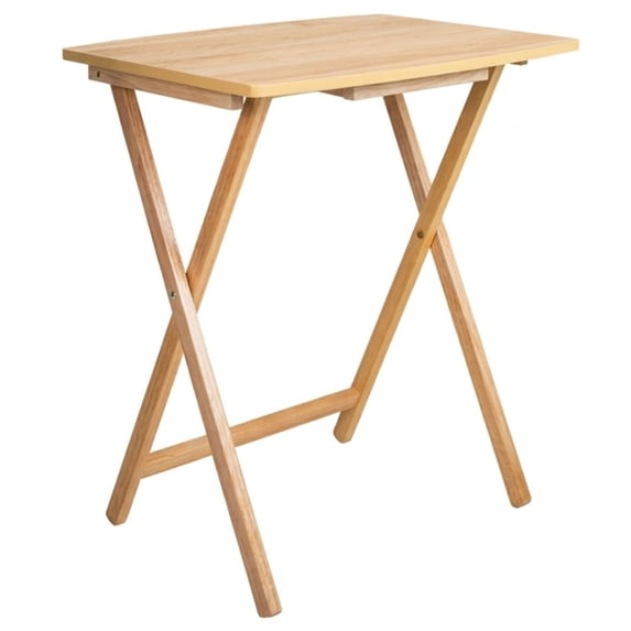 Mainstays Modern XL Oversized Folding Tray Table, Natural