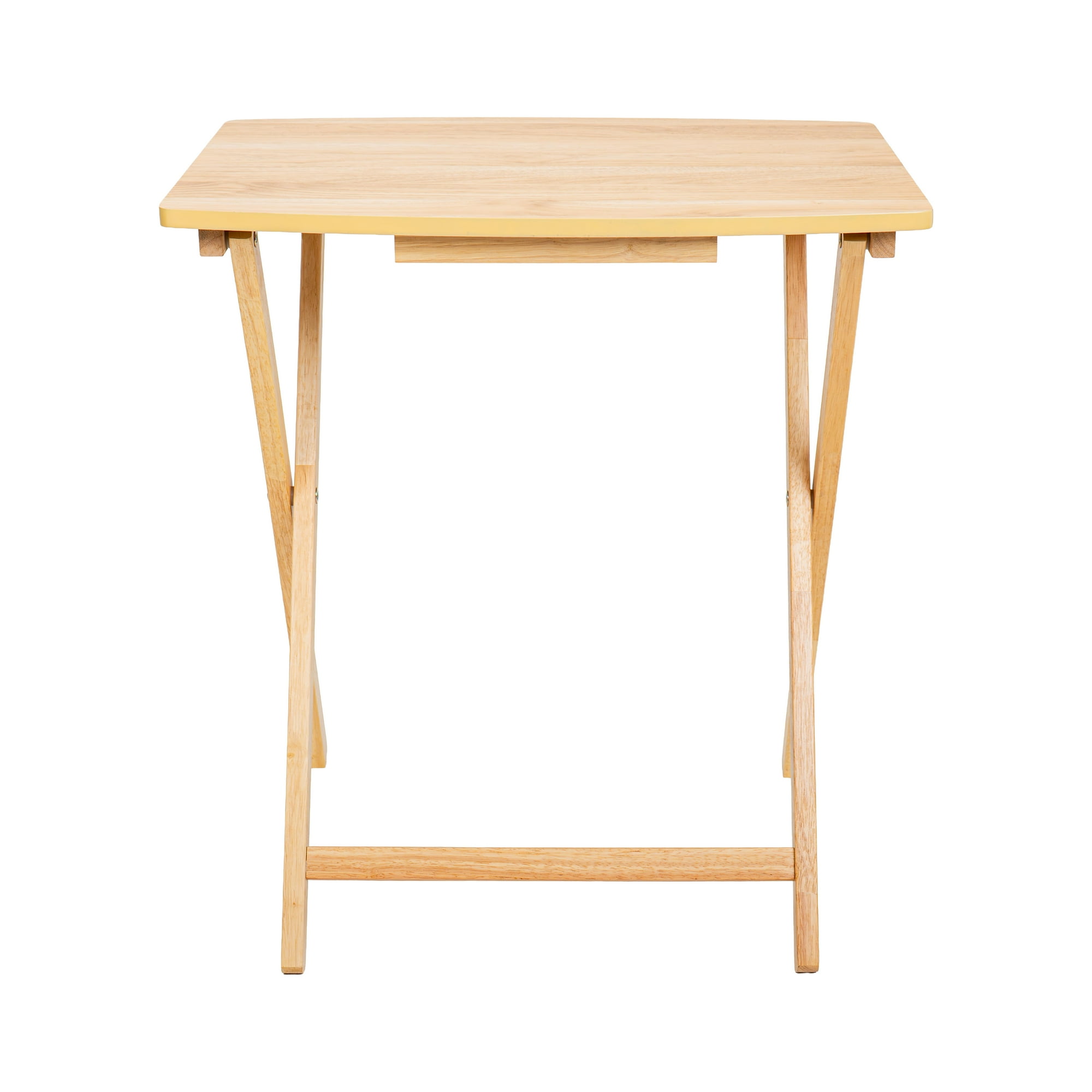 Mainstays Modern XL Oversized Folding Tray Table, Natural