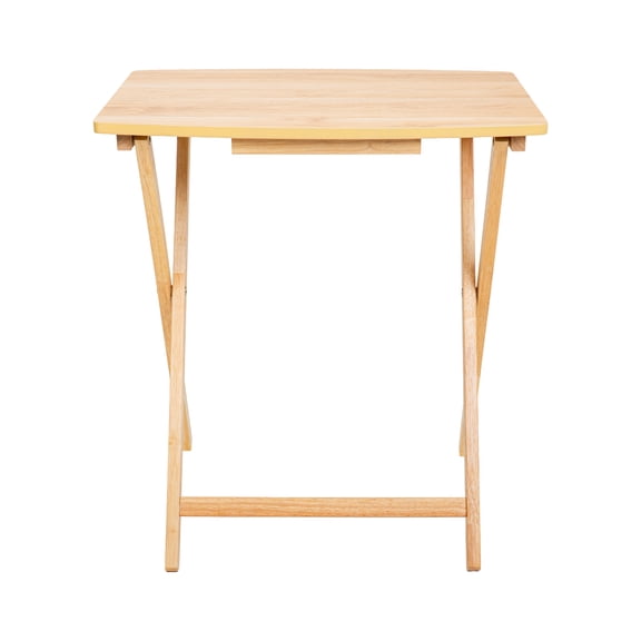 Mainstays Modern XL Oversized Folding Tray Table, Natural