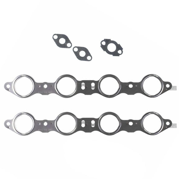 MS16124 Mahle Exhaust Manifold Gasket Set Compatible For 1997-2015 General Motors Passenger Cars And Truck / Suvs With 4.8 5.3 5.7 6.0 6.2 Engines LS LS1 LS2 LS3