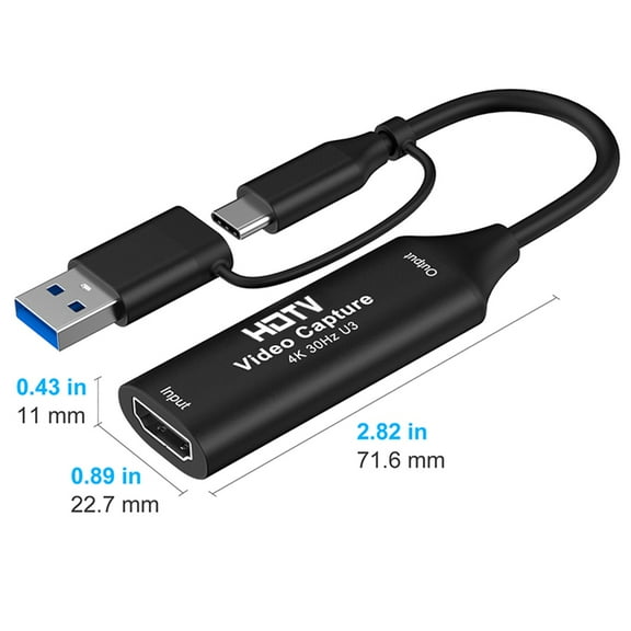 MS2130 Chip Type C USB3.0 Capture Card 4K HDMI-compatible Video Grabber 1080P Game Recording Live Streaming for PS4 Xbox