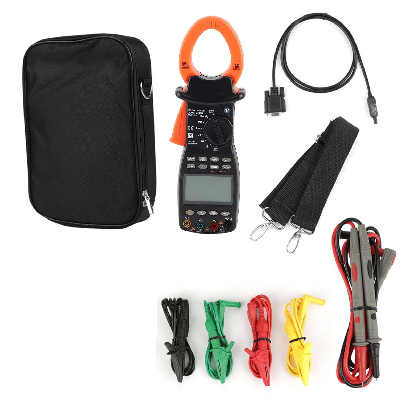 MS2203 3Phase Digital Clamp Meter, Professional Digital Multimeter