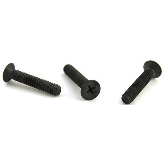 MS24693-75B / 10-24 x 7/8" Mil-Spec Machine Screws / Phillips / Flat 100 / 18-8 SS / Blk Ox - 1000 Piece Carton