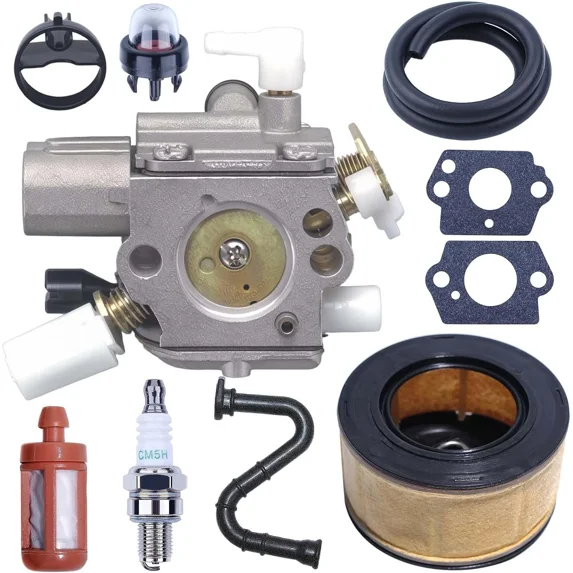 Mtanlo Carburateur + Kit Complet Pour Stihl MS231 MS251 MS241 - Remplace 1143 120 0611 Avec Filtres Et Bougie