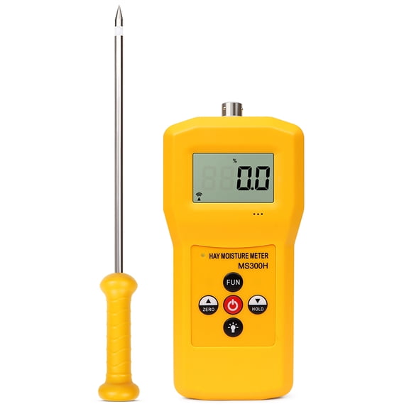 MS300H Portable Hay Moisture Meter with Probe for Hay Bale,Cereal Straw,Forage Grass,Alfalfa,Leymus Chinensis Humidity Tester