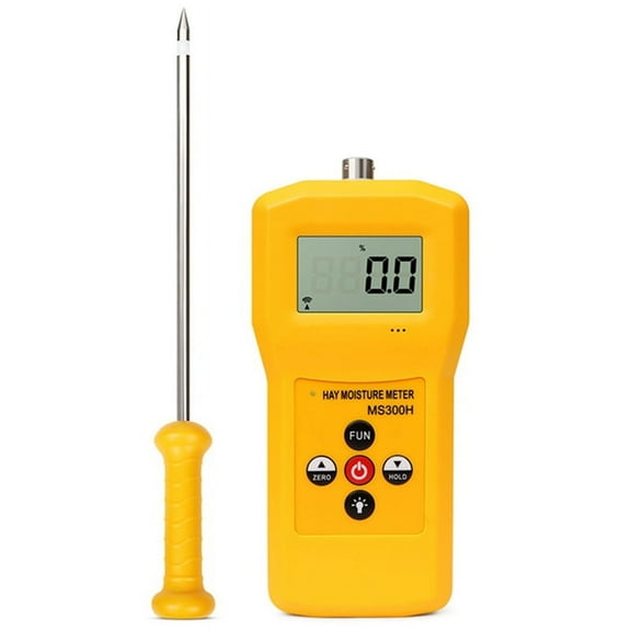 MS300H Portable Hay Moisture Meter with Probe for Hay Bale,Cereal Straw,Forage Grass,Leymus Chinensis Humidity Tester