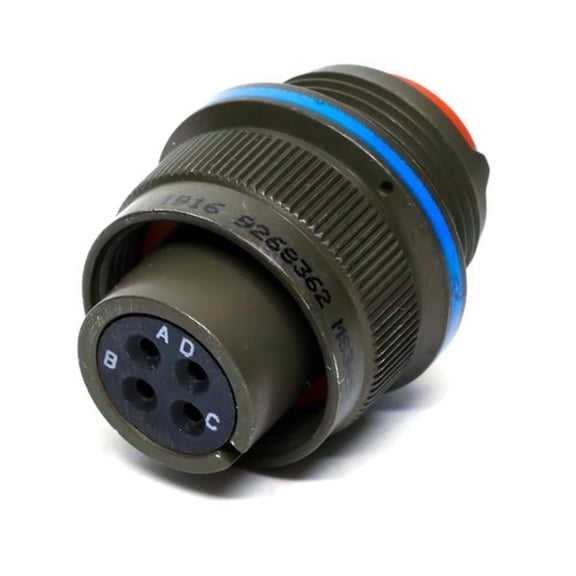 MS3456W20-8P Circular Connector 6POS Crimp ST Cable Mount 6 Terminal 1 Port Date Code:1916
