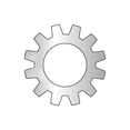 thumbnail image 1 of MS35335-61 / 1/4" Mil-Spec External Tooth Lock Washers / 410 Stainless Steel / DFAR Compliant (Quantity: 4,000 pcs), 1 of 1