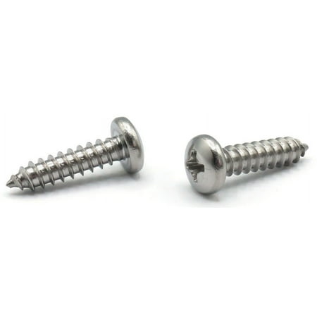MS51861-35C / #8 x 1/2" Mil Spec Type AB Self Tapping / Phillips / Pan / 410 Stainless Steel - 1000 Piece Carton