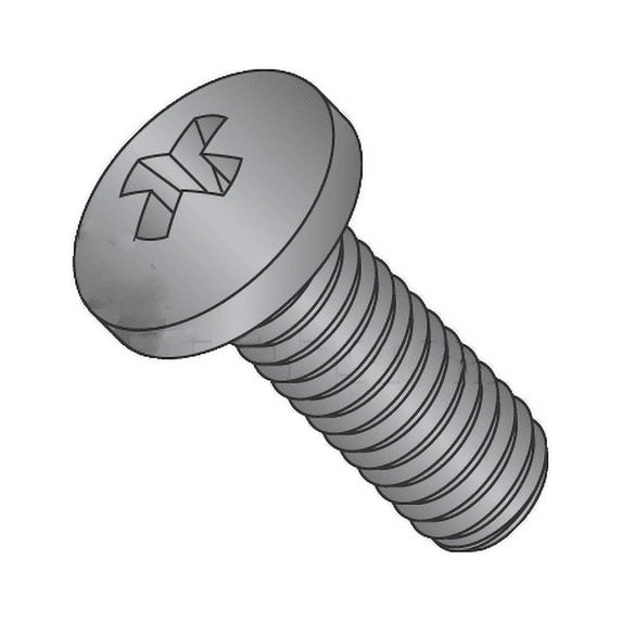 MS51957-60B / 10-24 x 5/16" Mil-Spec Machine Screws / Phillips / Pan / 18-8 SS / Blk Ox / DFAR Compliant (Quantity: 1,000 pcs)