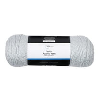 Mainstays Sparkle Acrylic Yarn, 5oz, Platinum Silver
