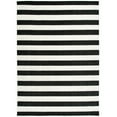 thumbnail image 1 of Mainstays Black and White Striped Cabana Woven Outdoor Rug, 5'x7', 1 of 11
