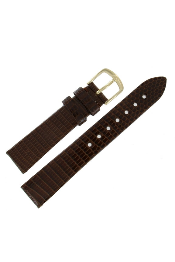 MS700 16mm Mens Regular Brown Genuine Lizard Watch Band