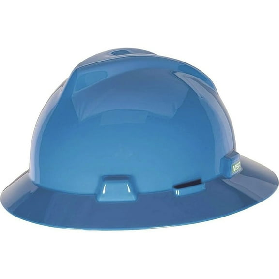 V-Gard Slotted Full-Brim Hat with 1-Touch Suspension - Blue