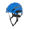 thumbnail image 1 of MSA 10194793 H1 V-Gard Helmet With Fas-Trac III Ratchet Suspension | Polyethylene Shell, Superior Impact Protection, Self Adjusting Crown Straps - Standard Size in Blue, 1 of 7