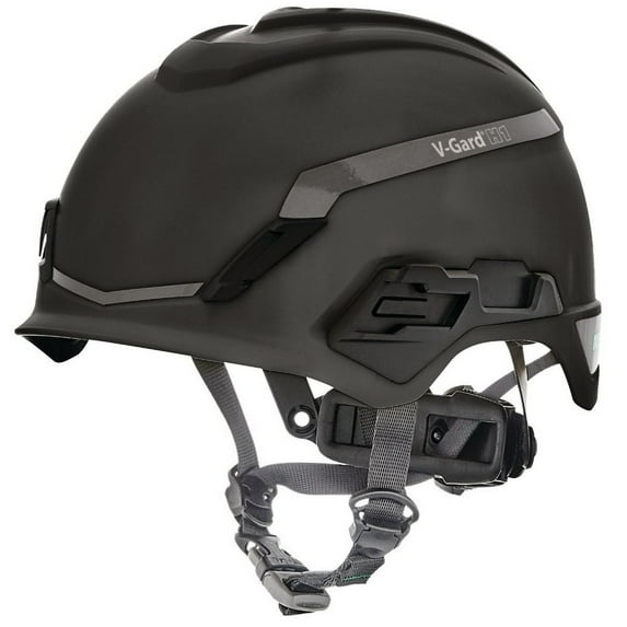 V-Gard H1 Fas-Trac III Pivot Novent ANSI EN397 Safety Helmet - Black