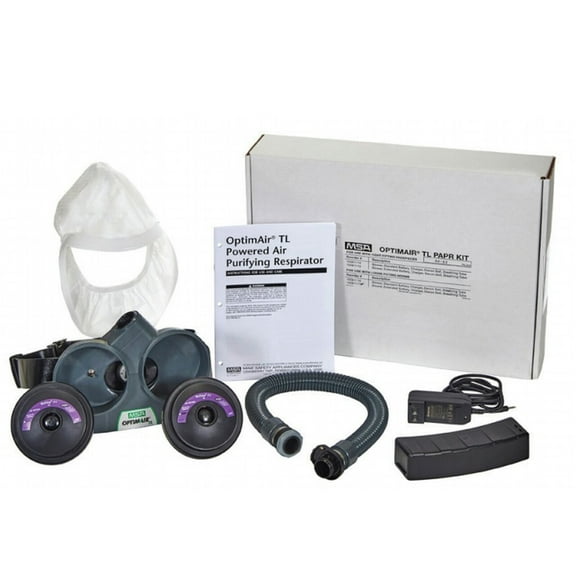 OptimAir TL Powered Air-Purifying Respirator Kit with Low Profile White Hood