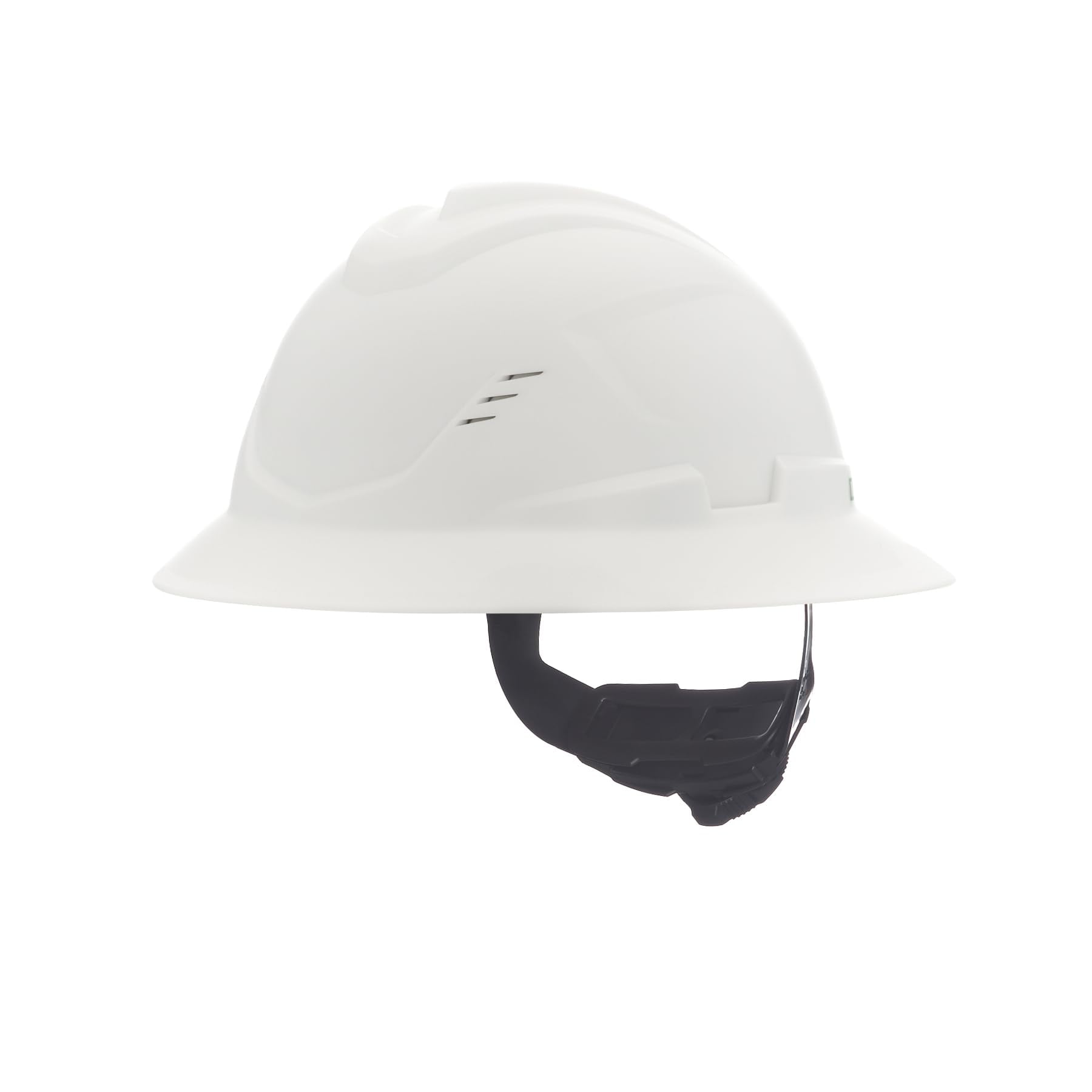 MSA 10215828 V-Gard C1 Vented White Full Brim Hard Hat with ReflectIR Cooling Thermal Barrier and Fas-Trac III Suspension - Uses Highly Innovative Cooling Features to Help Alleviate Heat Stress CA2