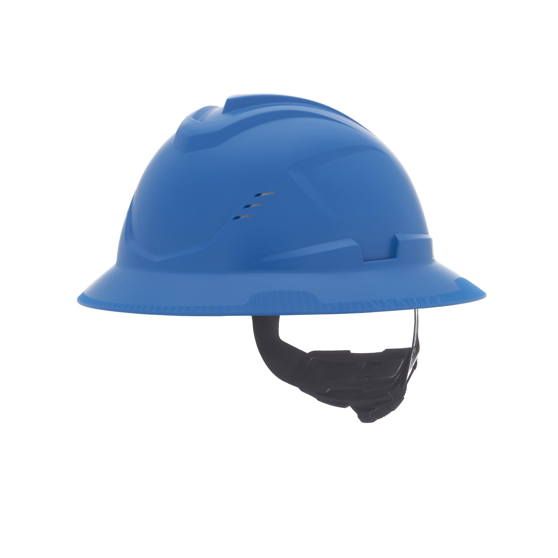 MSA 10215830 V-Gard C1 Vented Blue Full Brim Hard Hat with ReflectIR Cooling Thermal Barrier and Fas-Trac III Suspension - Uses Highly Innovative Cooling Features to Help Alleviate Heat Stress CA2
