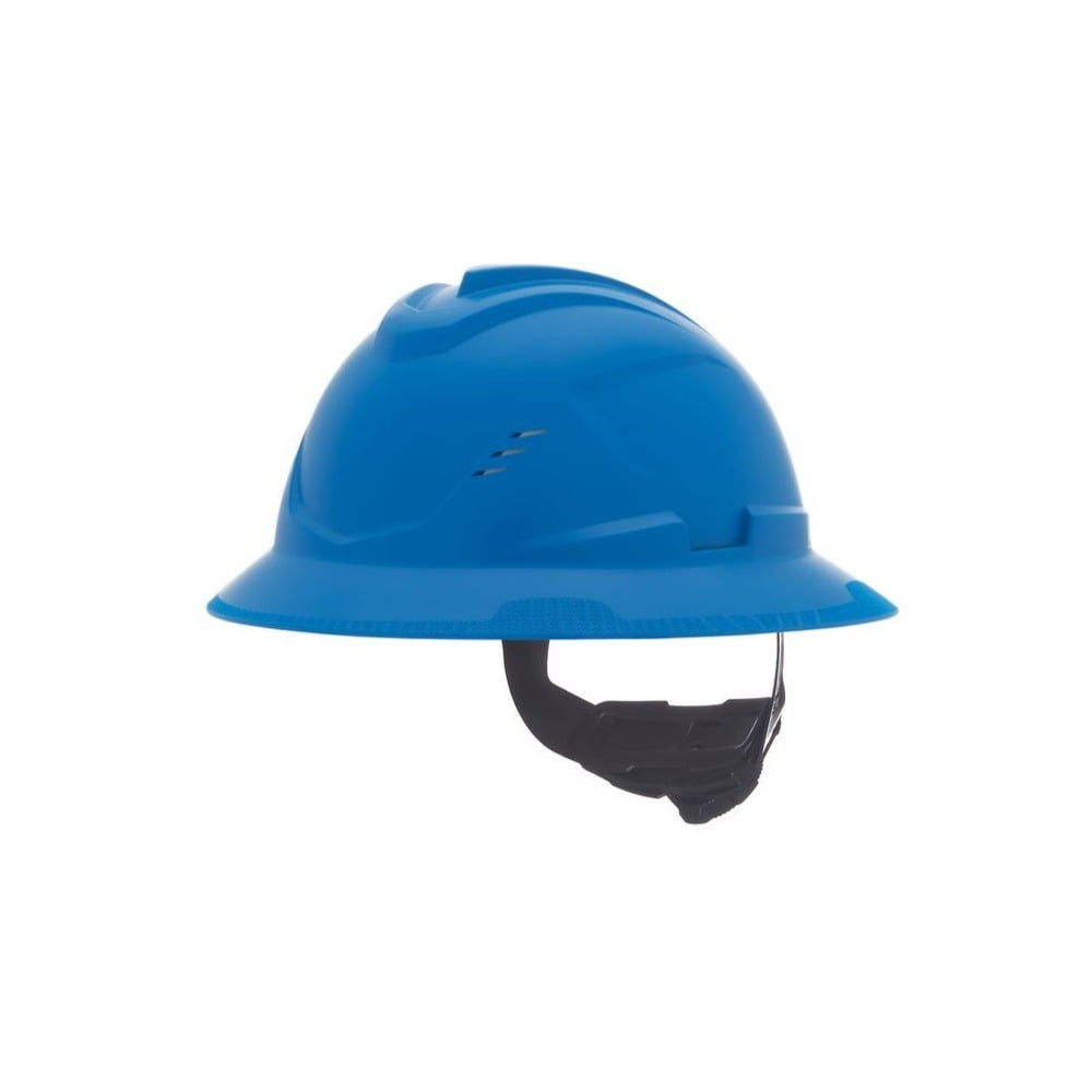 MSA 10215830 V-Gard C1 Vented Full Brim with Fas-Trac III - Blue