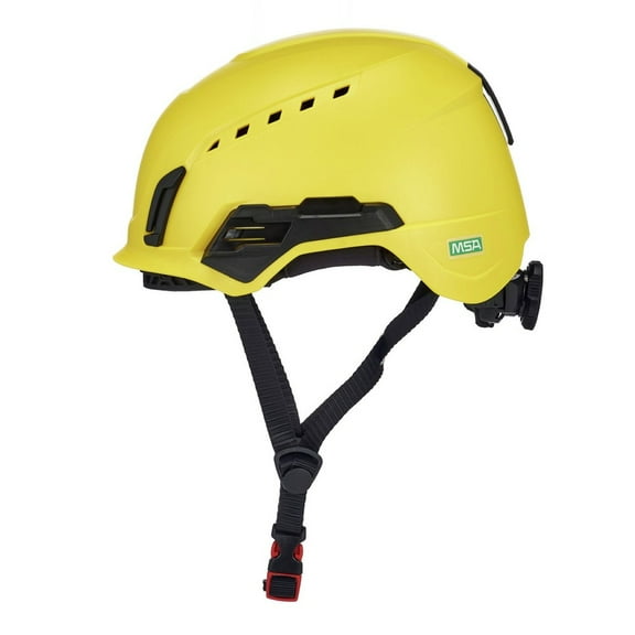 MSA 10242631 V-Gard H2 Vented Safety Helmet - Yellow