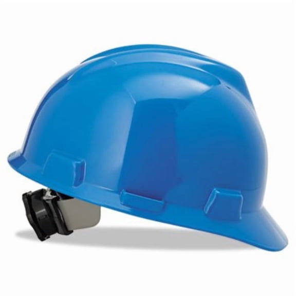 msa 475358 v-gard slotted hard hat, cap style
