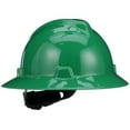 thumbnail image 1 of MSA 475370 V-Gard Full-Brim Hard Hat With Fas-Trac III Ratchet Suspension  Polyethylene Shell, Superior Impact Protection, Self Adjusting Crown-Straps - Standard Size in Green, 1 of 9