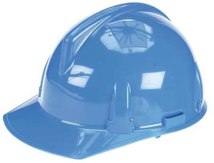Topgard Hard Hat Cap Style, Polycarbonate, Fas-Trac III, Type 1, Class E, Blue 475380