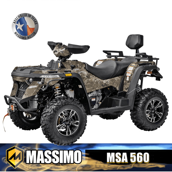 MSA 560 493cc Adult ATV All-Terrain Vehical Quad 4-Wheeler 33HP EFI Liquid Cooled 4 Stroke Engine - Camo