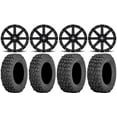 thumbnail image 1 of MSA Black Clutch 12" ATV Wheels 27" Coyote Tires Honda Pioneer, 1 of 5
