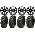 thumbnail image 1 of MSA Black Clutch 12" ATV Wheels 27" Mega Mayhem Tires Sportsman RZR Ranger, 1 of 5