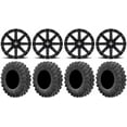 thumbnail image 1 of MSA Black Clutch 14" ATV Wheels 27" MotoRavage Tires Sportsman RZR Ranger, 1 of 4