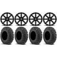 thumbnail image 1 of MSA Black Clutch 14" ATV Wheels 27" MotoVator Tires Can-Am Commander Maverick Renegade Outlander Defender, 1 of 4