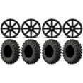 thumbnail image 1 of MSA Black Clutch 14" ATV Wheels 28" MotoRavage XL Tires Honda Rincon Yamaha Rhino Kawasaki Brute Force Suzuki KingQuad, 1 of 4