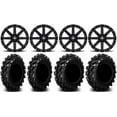thumbnail image 1 of MSA Black Clutch 14" ATV Wheels 28" Swamp Lite Tires Honda Rincon Yamaha Rhino Kawasaki Brute Force Suzuki KingQuad, 1 of 4
