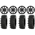 thumbnail image 1 of MSA Black Clutch 14" ATV Wheels 30" ACP Tires Sportsman RZR Ranger, 1 of 4