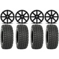 thumbnail image 1 of MSA Black Clutch 14" ATV Wheels 30" XCR350 Tires Can-Am Commander Maverick Renegade Outlander Defender, 1 of 4